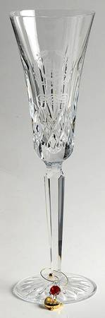 Lismore Twelve Days of Christmas (Boxed) Fluted Champagne & Charm