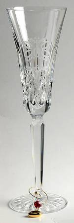Lismore Twelve Days of Christmas (Boxed) Fluted Champagne & Charm