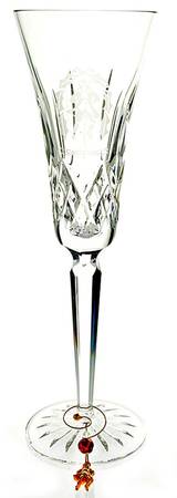 Lismore Twelve Days of Christmas (Boxed) Fluted Champagne & Charm