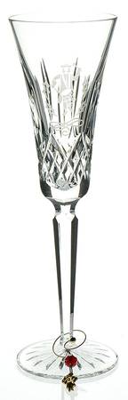 Lismore Twelve Days of Christmas (Boxed) Fluted Champagne & Charm