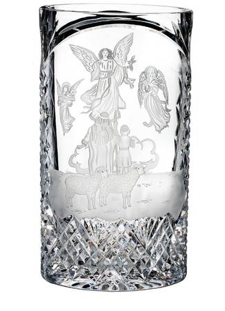 House of Waterford Christmas Decor 12" Oval Vase