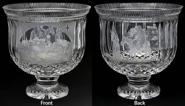 House of Waterford Christmas Decor Trifle Bowl