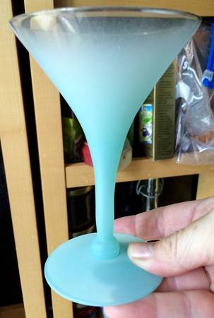 Blendo Turquoise Martini Glass