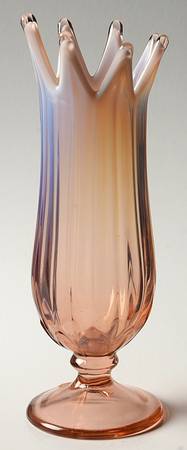Lotus Pink Opalescent 8"-11" Medium Swung Bud Vase