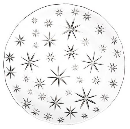 Snowflake 12" Round Platter