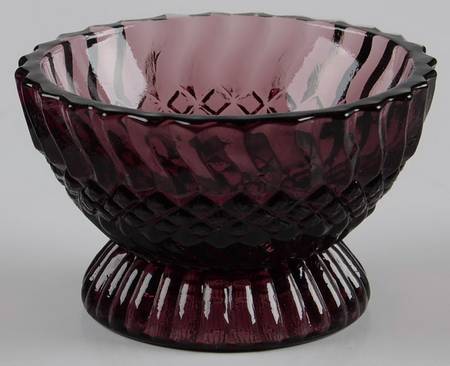 Jersey Swirl Amethyst by L G Wright Glass