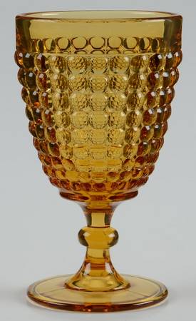 Thousand Eye Amber by L G Wright Glass