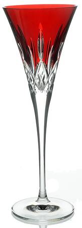 Lismore Pops Red Fluted Champagne