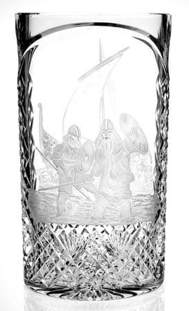 Vikings Land in Waterford, The 12" Flower Vase