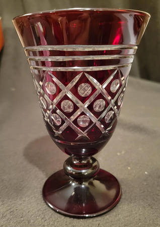 Regency Garnet Water Goblet