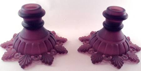 Ring and Petal Lilac Mist Single Light Candlestick