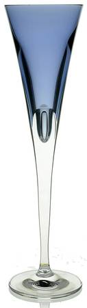 W Collection (Color) Blue Fluted Champagne
