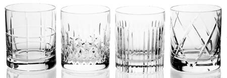 Short Stories Double Old Fashioned - Set of 4 (Motif 1, 2, 3, 6) by Waterford Crystal