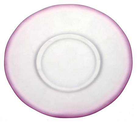 Lotus Yellow & Amethyst Cased Sherbet Underplate Only