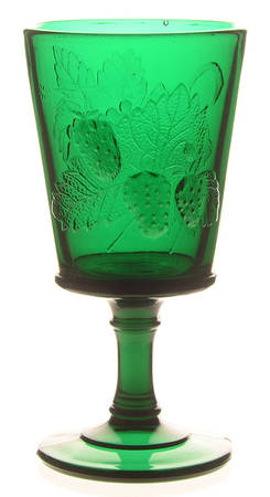 Strawberry &amp; Currant Dark Green by L G Wright Glass