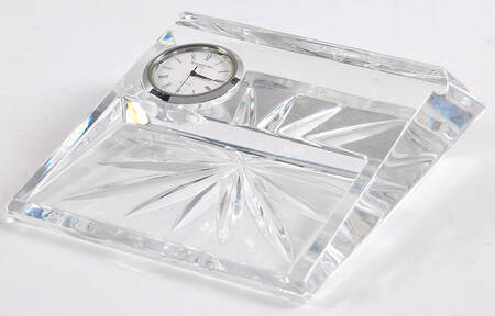 Desk Sets Clock & Business Card Holder