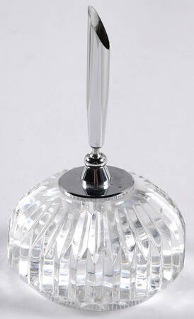 Desk Sets Pen Holder-No Silver Metal Pen by Waterford Crystal