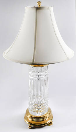 Lamps 28" Electric Lamp & Shade with Brass Base