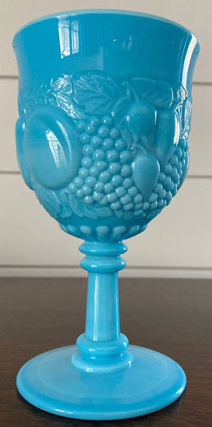 Della Robbia Blue Milk Glass by Westmoreland