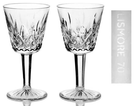 Mastercraft Lismore Claret Wine - Set of 2 by Waterford Crystal