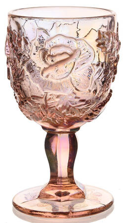 Wild Rose Pink Carnival by L G Wright Glass