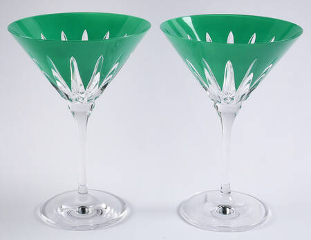 New Year Fireworks Green Martini - Set of 2