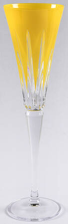 New Year Fireworks Yellow Fluted Champagne