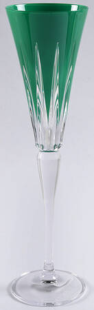 New Year Fireworks Green Fluted Champagne