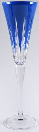 New Year Fireworks Blue Fluted Champagne