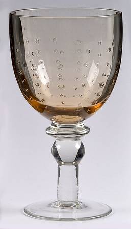 Pavilion Amber Clear Water Goblet