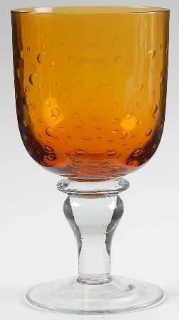 Pavilion Amber Clear Wine Glass
