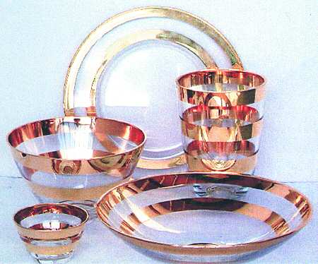 Gold Treasures Italian Glassware
