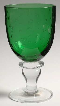 Pavilion Green Clear Wine Glass