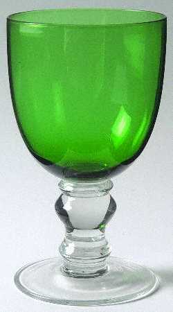Camelot Green Wine Glass