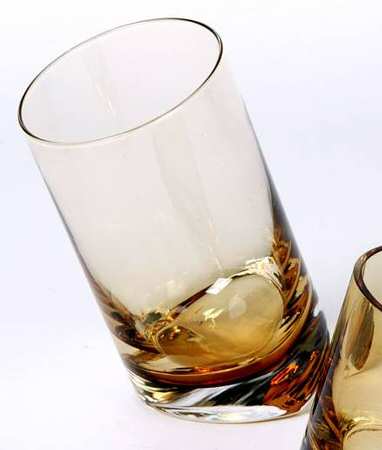 Colored Rocks Amber Highball