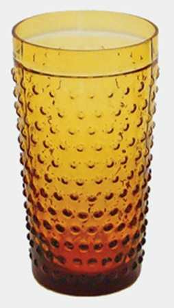 Dot Amber Flat Tumbler