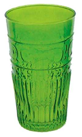 Swirl Green Flat Tumbler