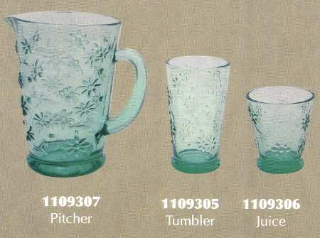 Daisy Green Flat Tumbler