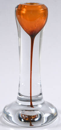 Art Glass 7" Single Light Candlestick