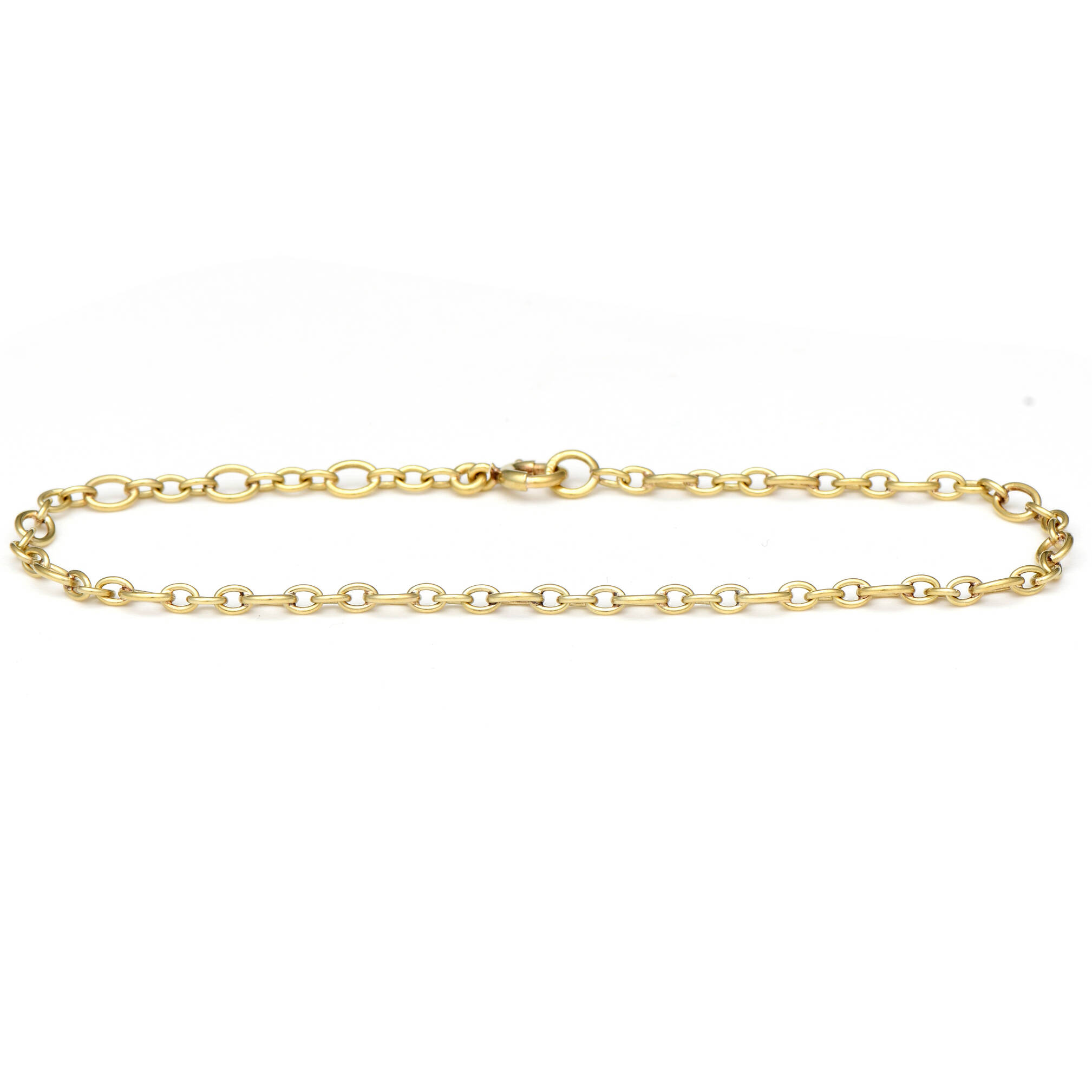 14KY Vintage Rolo Link Bracelet