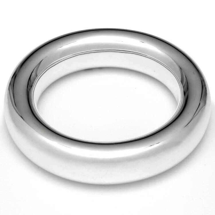 Sterling Silver Tiffany & Co. Elsa Peretti Doughnut Bangle Bracelet