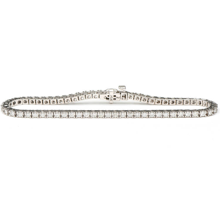 14KW Diamond(1.92) Tennis Bracelet