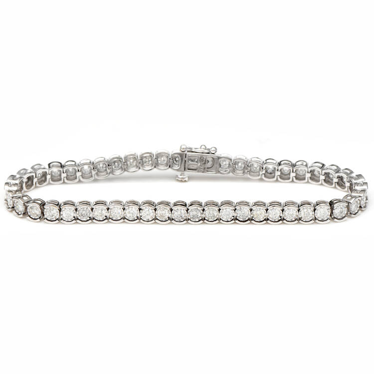 14KW Diamond (3.0) Tennis Bracelet