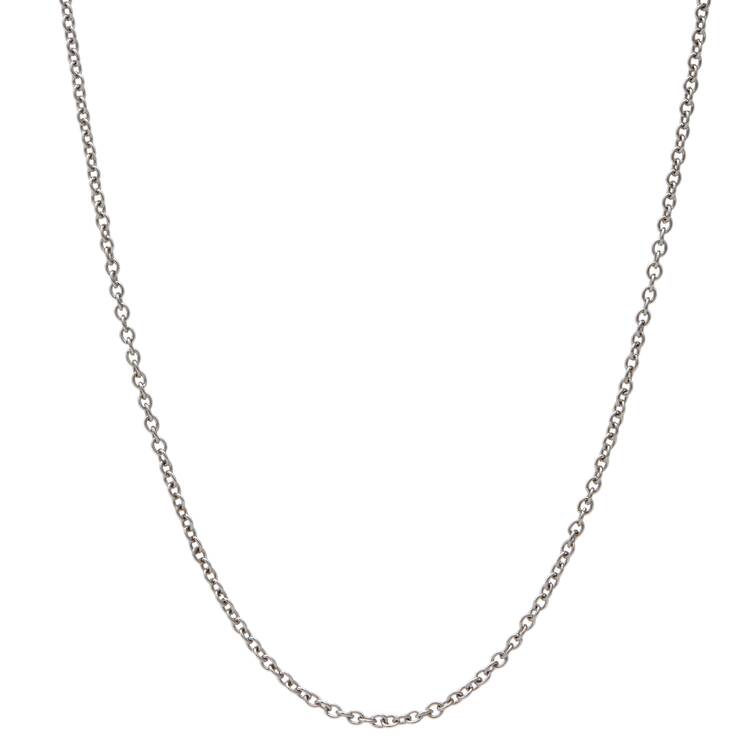 Platinum 2.5 mm Rolo Chain Necklace