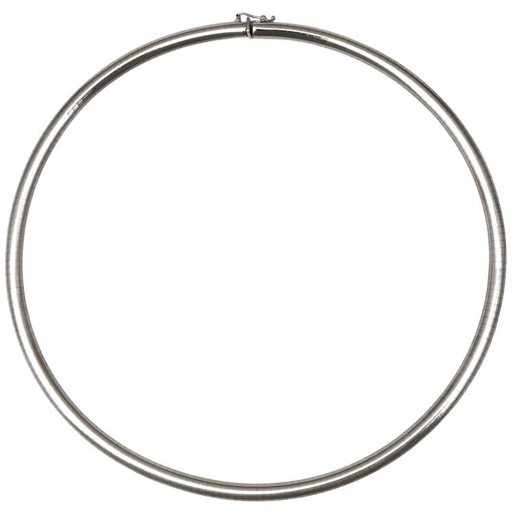 14KW Omega Domed Necklace