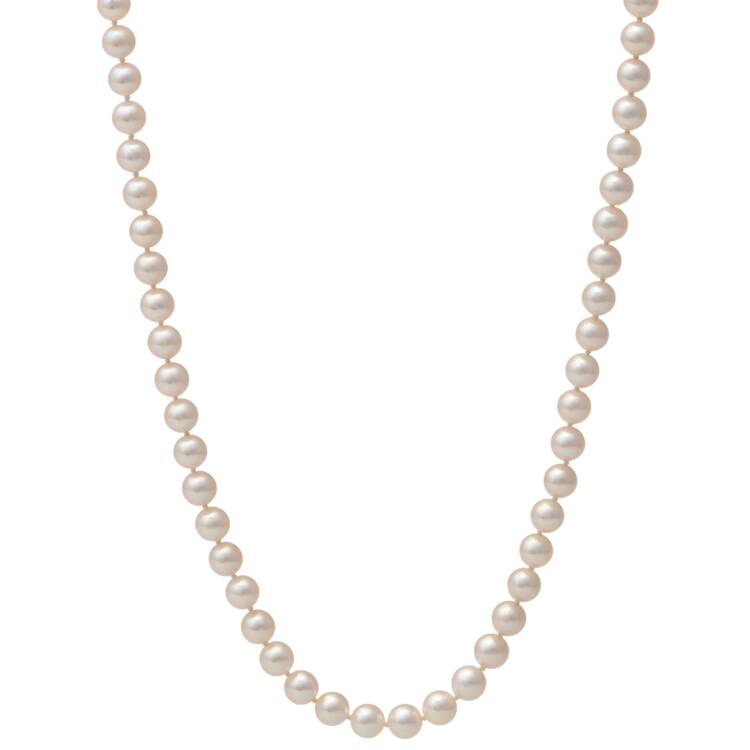 Mikimoto Pearl (6.65 mm) Princess Length Necklace with Sterling Clasp