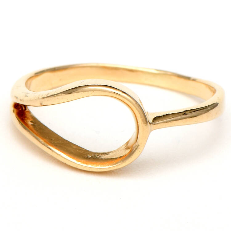 14KY Open Loop Band Ring