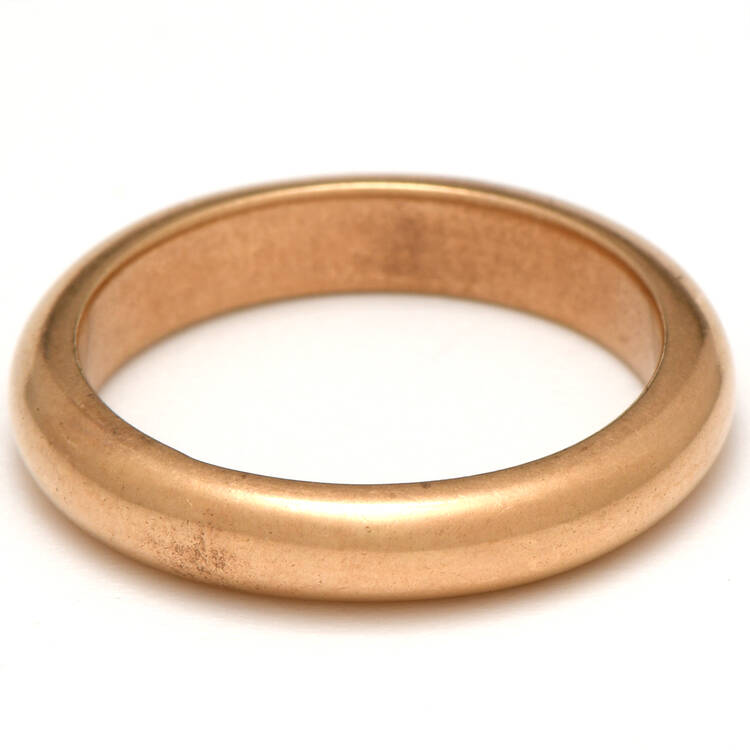 14KY 4 mm Comfort Fit Band Ring