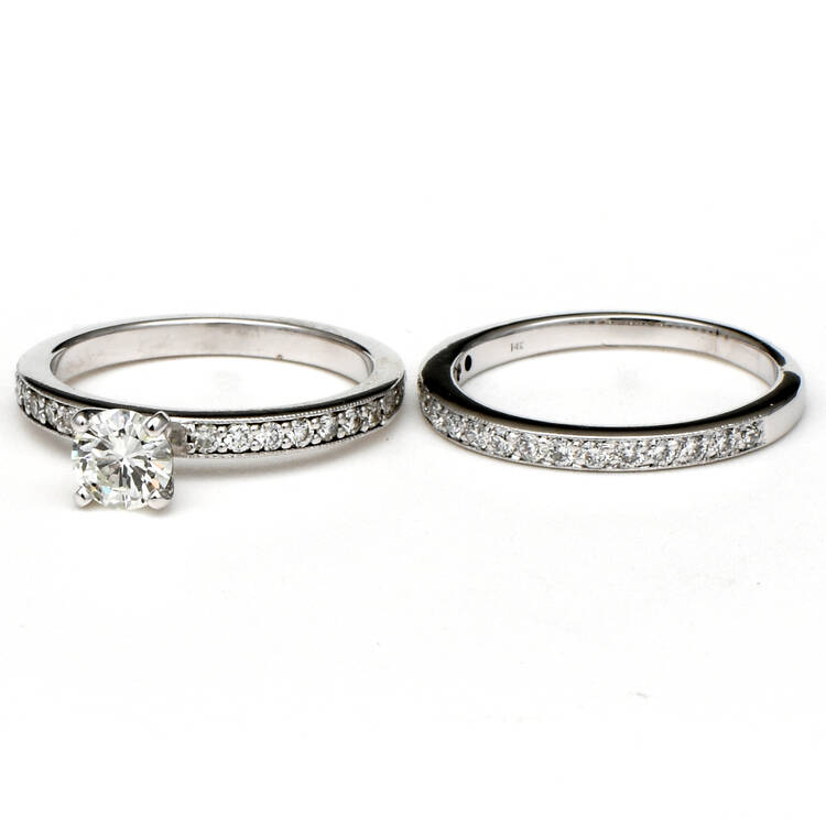 14KW Diamond(1.12) Bridal Set Ring