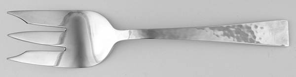 Starlit (Sterling) Medium Solid Cold Meat Serving Fork